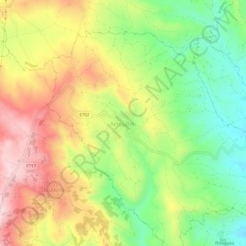 Letymbou topographic map, elevation, terrain