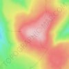 Burnhope Seat topographic map, elevation, terrain