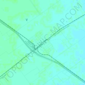 Placedo topographic map, elevation, terrain
