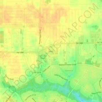 Egypt topographic map, elevation, terrain