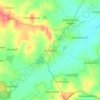 Hanagal topographic map, elevation, terrain