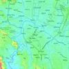 Lalitpur topographic map, elevation, terrain