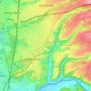 Steinendorf topographic map, elevation, terrain