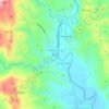 Narra topographic map, elevation, terrain