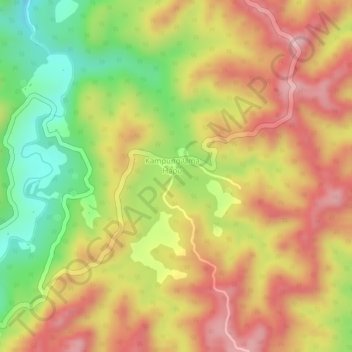 Mata Air Uma Hapu topographic map, elevation, terrain