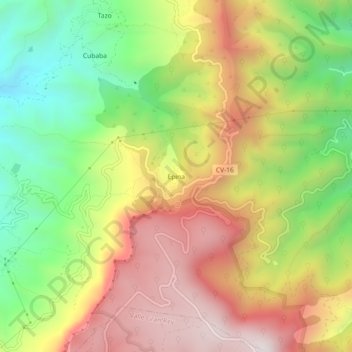 Epina topographic map, elevation, terrain