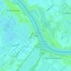 Over topographic map, elevation, terrain