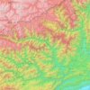 Upper Subansiri topographic map, elevation, terrain