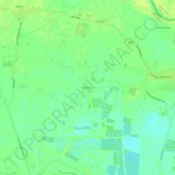 Ponzilovo topographic map, elevation, terrain