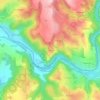 Ginestous topographic map, elevation, terrain