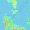 Sugbu Islet topographic map, elevation, terrain