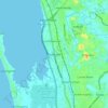Seeduwa topographic map, elevation, terrain