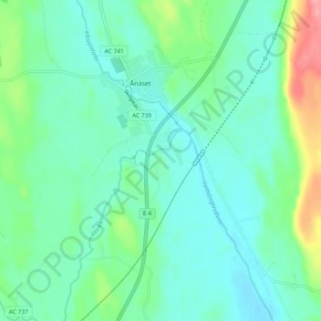 Galgbacken topographic map, elevation, terrain