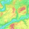 Ligurno topographic map, elevation, terrain