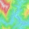 Isola Fossara topographic map, elevation, terrain