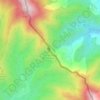 Coll de Banyuls. topographic map, elevation, terrain