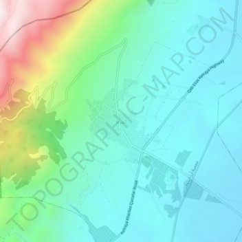 Kafrayya topographic map, elevation, terrain