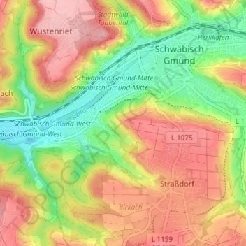 Siechenberg topographic map, elevation, terrain
