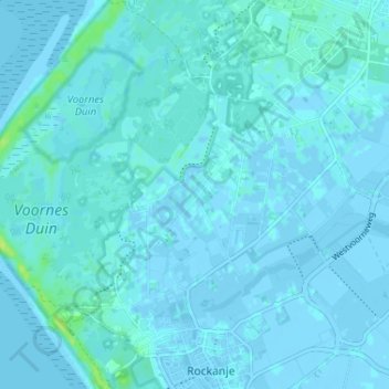 Stuifakker topographic map, elevation, terrain