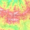 City of Johannesburg Metropolitan Municipality topographic map, elevation, terrain