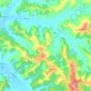 Cusignano topographic map, elevation, terrain