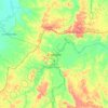 Caucasia topographic map, elevation, terrain