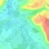 Le Bourg topographic map, elevation, terrain