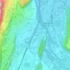 Le Pont Rouge topographic map, elevation, terrain