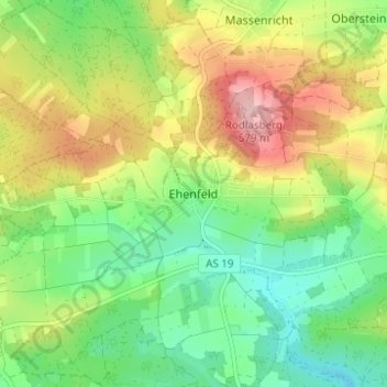 Ehenfeld topographic map, elevation, terrain