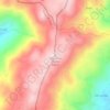 Salgueiros Gordos topographic map, elevation, terrain