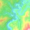 Hurricane topographic map, elevation, terrain