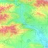 Tbilissi topographic map, elevation, terrain