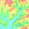 Ashburnham topographic map, elevation, terrain