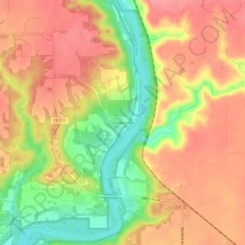 Centerville topographic map, elevation, terrain