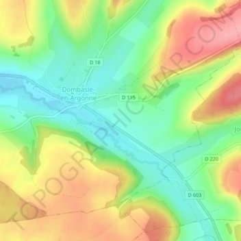 Cheminet topographic map, elevation, terrain