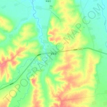 Binan topographic map, elevation, terrain