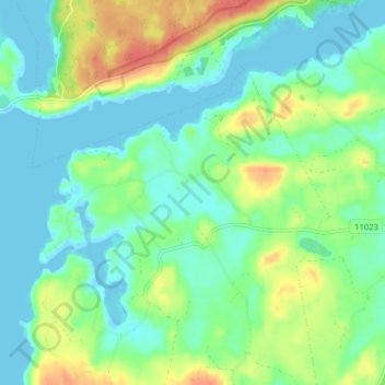 Pargas topographic map, elevation, terrain