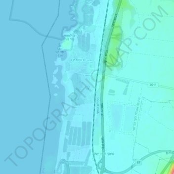 Dor topographic map, elevation, terrain