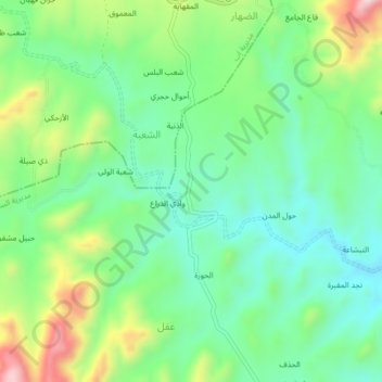 Habil Makhla` topographic map, elevation, terrain