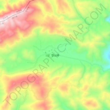 Kongshan topographic map, elevation, terrain