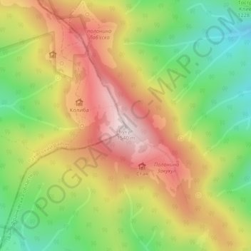 Kukul topographic map, elevation, terrain
