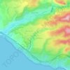 Aphrodite Hills topographic map, elevation, terrain