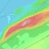 Pic Champlain topographic map, elevation, terrain