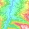 Carini topographic map, elevation, terrain