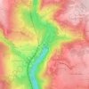 Barrage topographic map, elevation, terrain