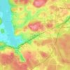 Tullinge topographic map, elevation, terrain