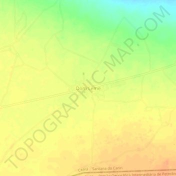 Dom Leme topographic map, elevation, terrain
