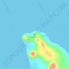 Punta Bilar Lighthouse topographic map, elevation, terrain