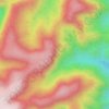 Gandhamardhan hill topographic map, elevation, terrain