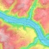 St. Goar-Fellen topographic map, elevation, terrain